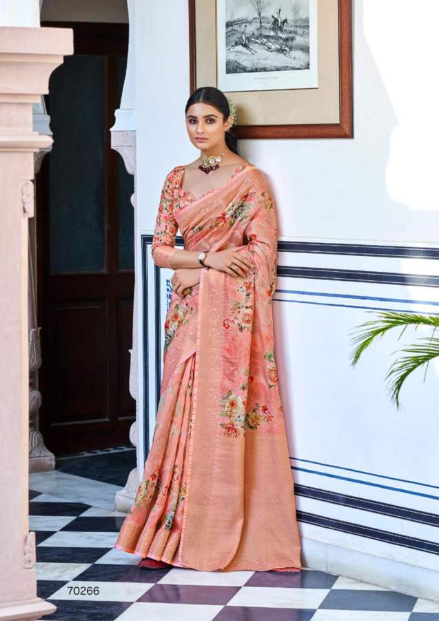 Shangrila Shimona Viscouse Digital 2 Printed Fancy Festive Wear Latest Saree Collection